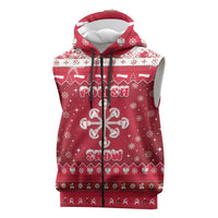 Poland Christmas Sleeveless Zip Hoodie Pierogi Polish Snow - Wonder Print Shop
