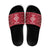 Poland Christmas Slide Sandals Pierogi Polish Snow - Wonder Print Shop