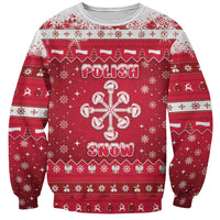 Poland Christmas Sweatshirt Pierogi Polish Snow - Wonder Print Shop