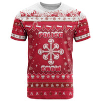 Poland Christmas T Shirt Pierogi Polish Snow - Wonder Print Shop