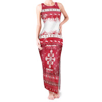 Poland Christmas Tank Maxi Dress Pierogi Polish Snow - Wonder Print Shop