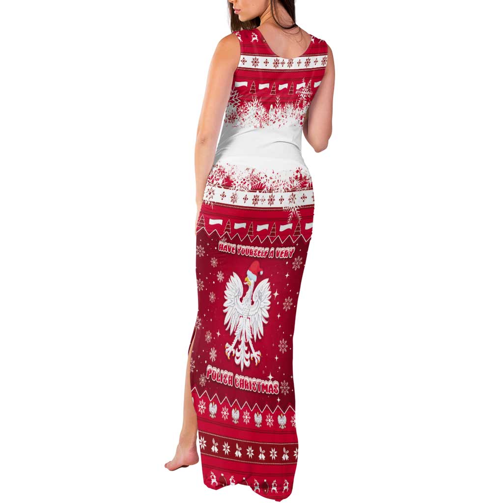 Poland Christmas Tank Maxi Dress Pierogi Polish Snow - Wonder Print Shop