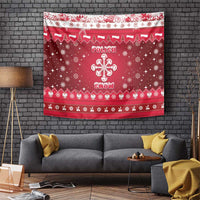 Poland Christmas Tapestry Pierogi Polish Snow - Wonder Print Shop