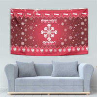 Poland Christmas Tapestry Pierogi Polish Snow - Wonder Print Shop