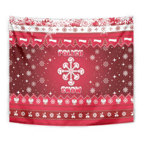 Poland Christmas Tapestry Pierogi Polish Snow - Wonder Print Shop