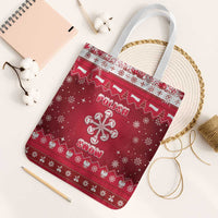 Poland Christmas Tote Bag Pierogi Polish Snow - Wonder Print Shop
