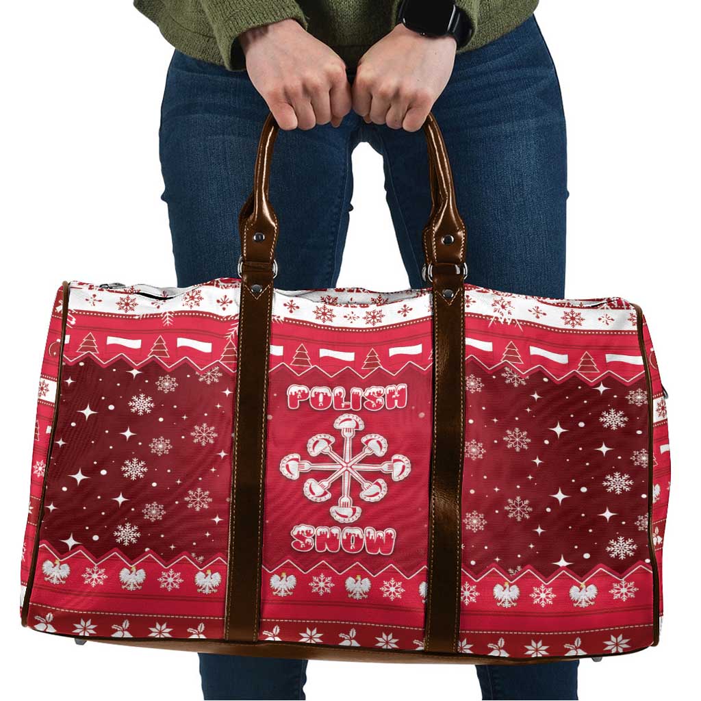 Poland Christmas Travel Bag Pierogi Polish Snow - Wonder Print Shop