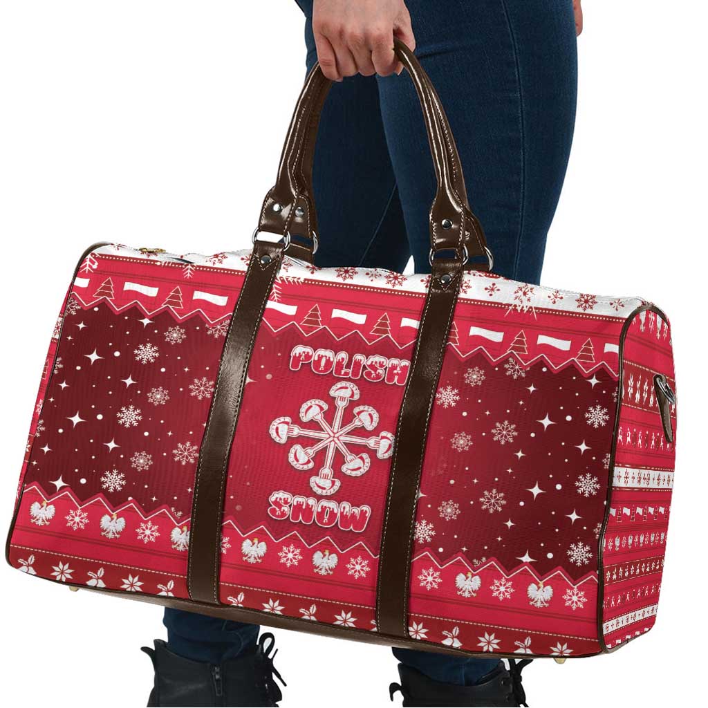 Poland Christmas Travel Bag Pierogi Polish Snow - Wonder Print Shop