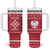 Poland Christmas Tumbler With Handle Pierogi Polish Snow - Wonder Print Shop
