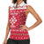 Poland Christmas Women Sleeveless Polo Shirt Pierogi Polish Snow - Wonder Print Shop