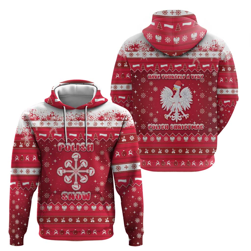 Poland Christmas Zip Hoodie Pierogi Polish Snow - Wonder Print Shop
