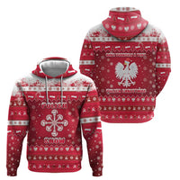 Poland Christmas Zip Hoodie Pierogi Polish Snow - Wonder Print Shop