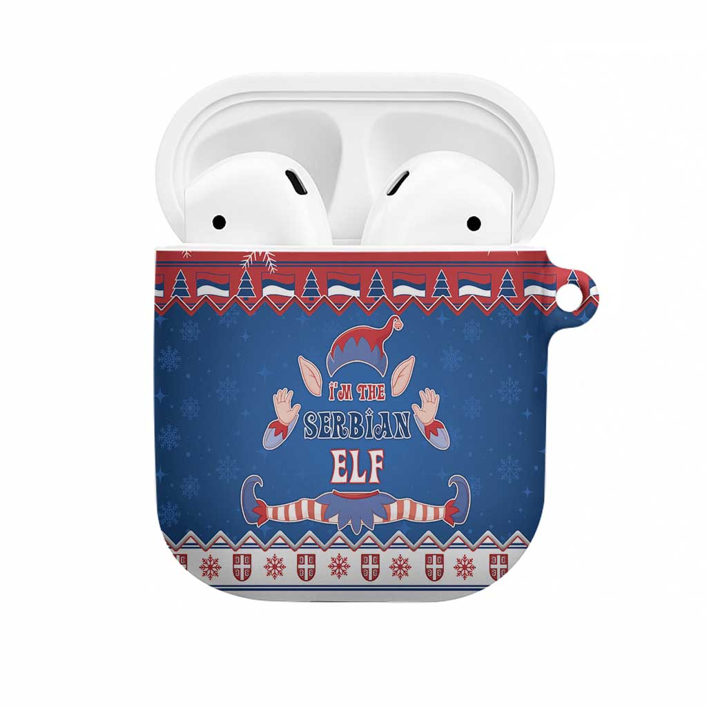 Serbia Christmas AirPods Case I Am The Serbian Elf - Wonder Print Shop