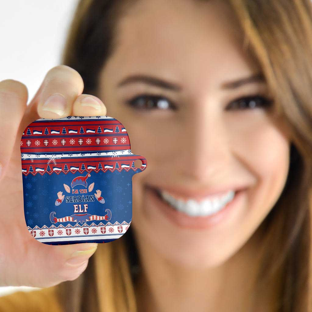 Serbia Christmas AirPods Case I Am The Serbian Elf - Wonder Print Shop