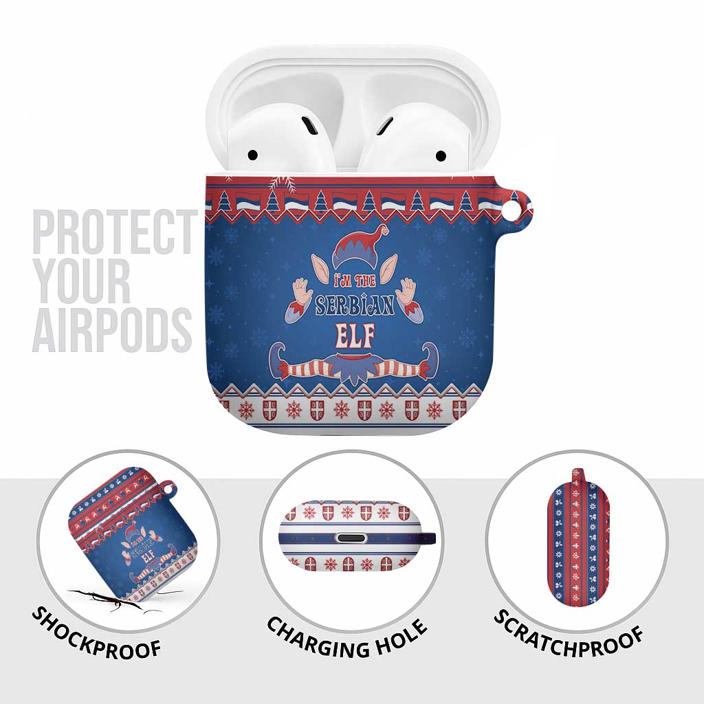 Serbia Christmas AirPods Case I Am The Serbian Elf - Wonder Print Shop