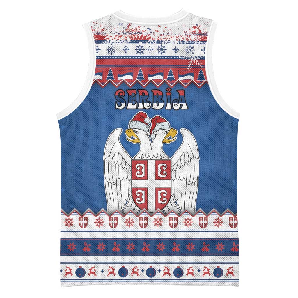 Serbia Christmas Basketball Jersey I Am The Serbian Elf - Wonder Print Shop