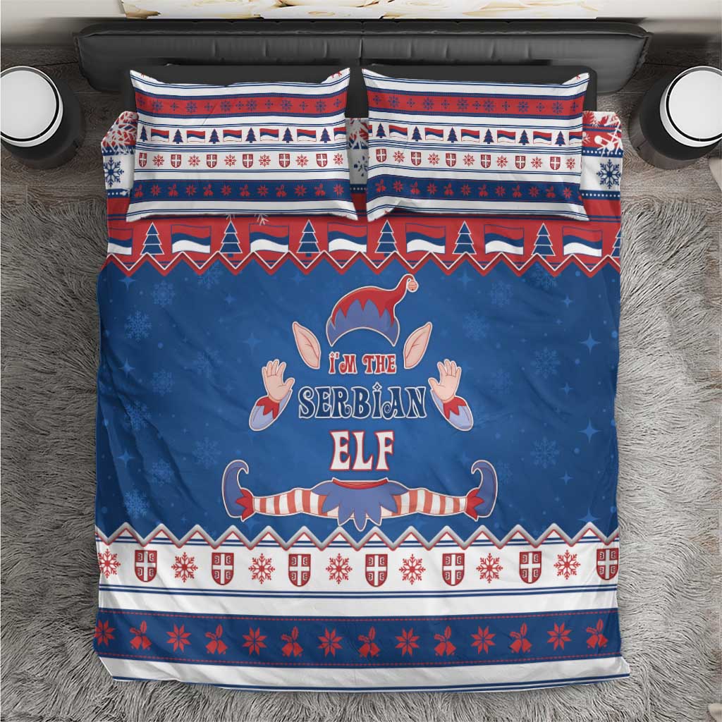 Serbia Christmas Bedding Set I Am The Serbian Elf - Wonder Print Shop