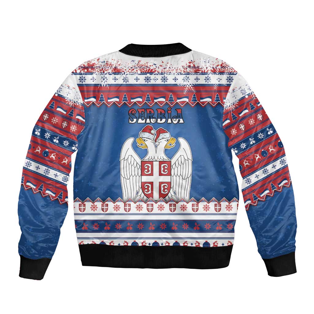 Serbia Christmas Bomber Jacket I Am The Serbian Elf - Wonder Print Shop