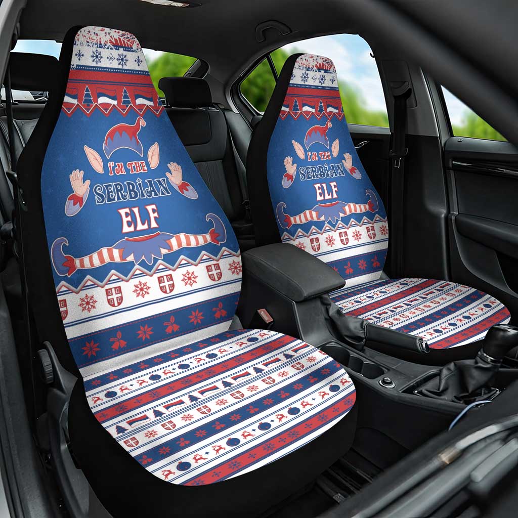 Serbia Christmas Car Seat Cover I Am The Serbian Elf - Wonder Print Shop