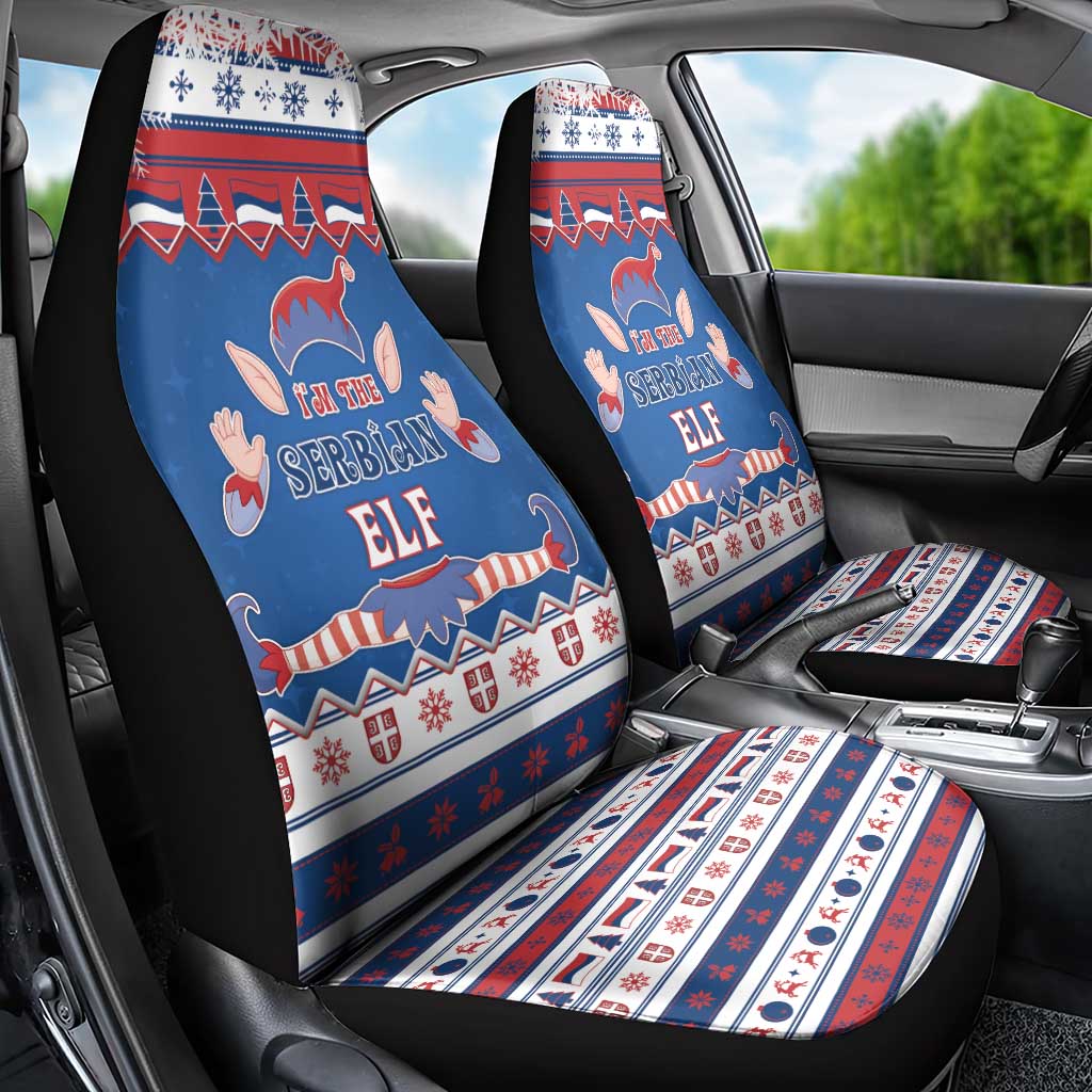 Serbia Christmas Car Seat Cover I Am The Serbian Elf - Wonder Print Shop
