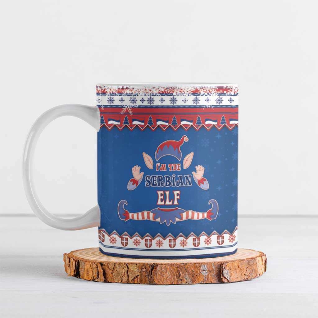 Serbia Christmas Ceramic Mug I Am The Serbian Elf - Wonder Print Shop