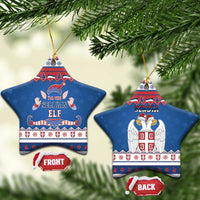Serbia Christmas Ceramic Ornament I Am The Serbian Elf - Wonder Print Shop