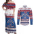 Serbia Christmas Couples Matching Off Shoulder Maxi Dress and Long Sleeve Button Shirt I Am The Serbian Elf - Wonder Print Shop