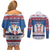Serbia Christmas Couples Matching Off Shoulder Short Dress and Long Sleeve Button Shirt I Am The Serbian Elf - Wonder Print Shop