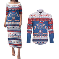 Serbia Christmas Couples Matching Puletasi and Long Sleeve Button Shirt I Am The Serbian Elf - Wonder Print Shop