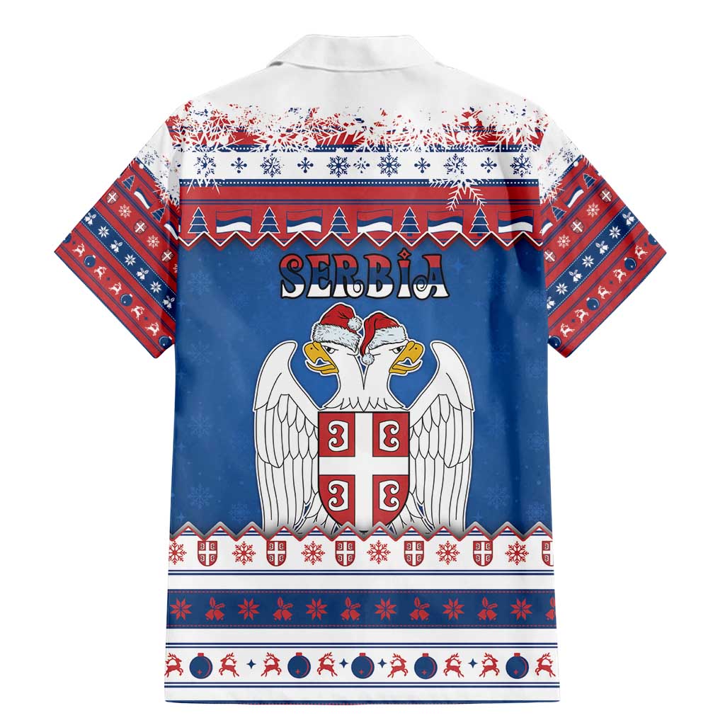 Serbia Christmas Family Matching Mermaid Dress and Hawaiian Shirt I Am The Serbian Elf - Wonder Print Shop
