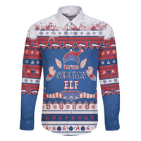 Serbia Christmas Family Matching Off The Shoulder Long Sleeve Dress and Hawaiian Shirt I Am The Serbian Elf - Wonder Print Shop