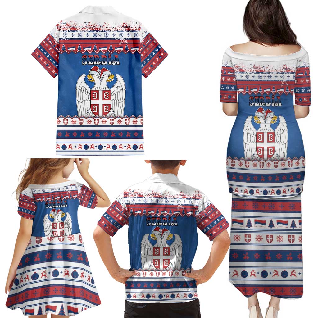 Serbia Christmas Family Matching Puletasi and Hawaiian Shirt I Am The Serbian Elf - Wonder Print Shop
