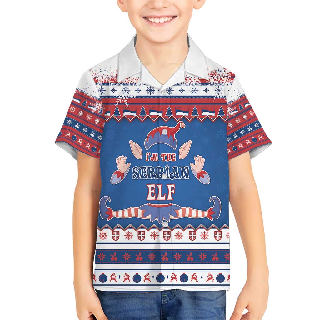 Serbia Christmas Family Matching Puletasi and Hawaiian Shirt I Am The Serbian Elf - Wonder Print Shop