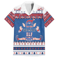 Serbia Christmas Family Matching Short Sleeve Bodycon Dress and Hawaiian Shirt I Am The Serbian Elf - Wonder Print Shop