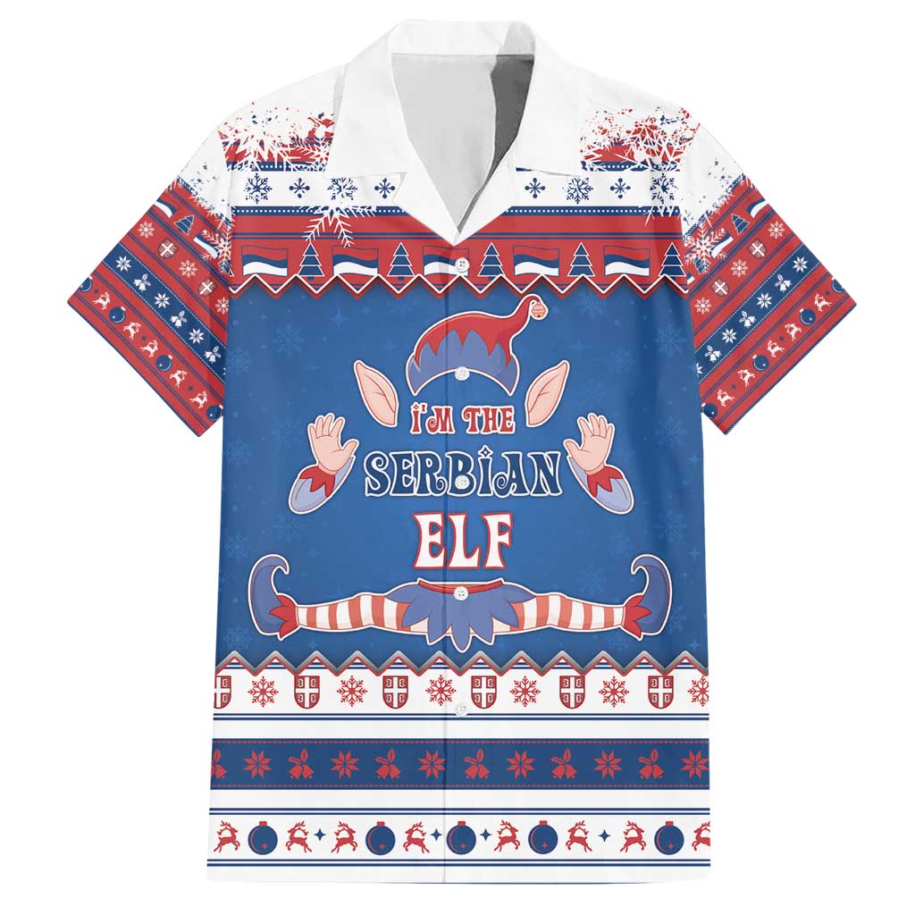 Serbia Christmas Hawaiian Shirt I Am The Serbian Elf - Wonder Print Shop