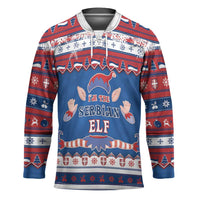 Serbia Christmas Hockey Jersey I Am The Serbian Elf - Wonder Print Shop