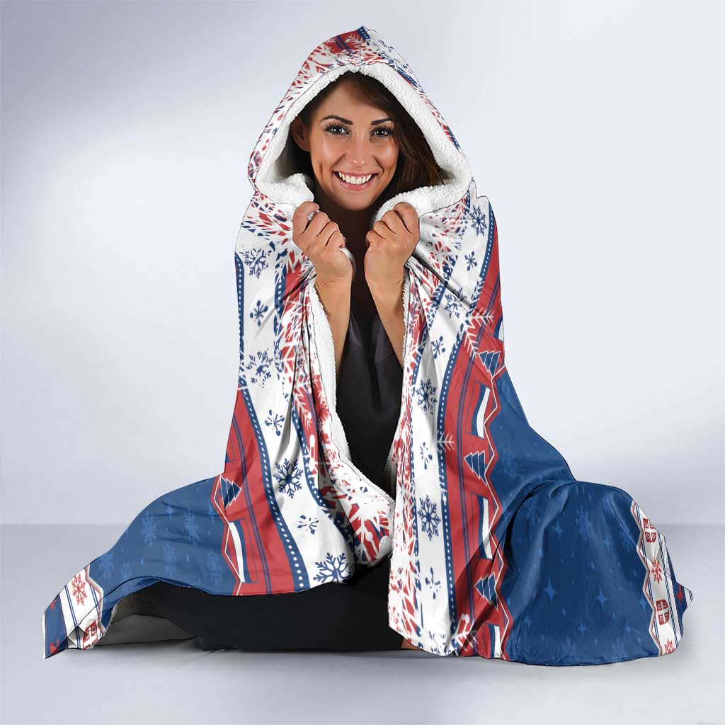 Serbia Christmas Hooded Blanket I Am The Serbian Elf - Wonder Print Shop