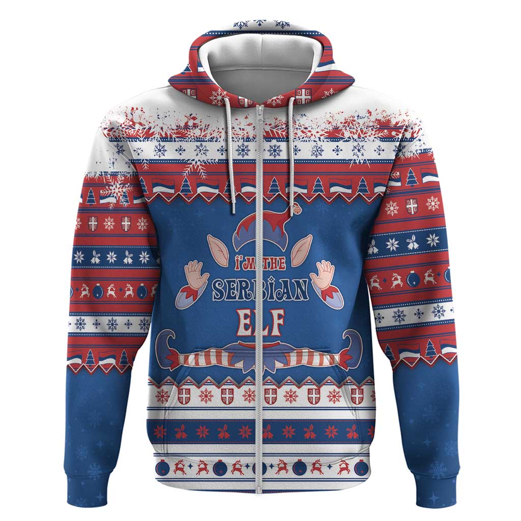 Serbia Christmas Hoodie I Am The Serbian Elf - Wonder Print Shop