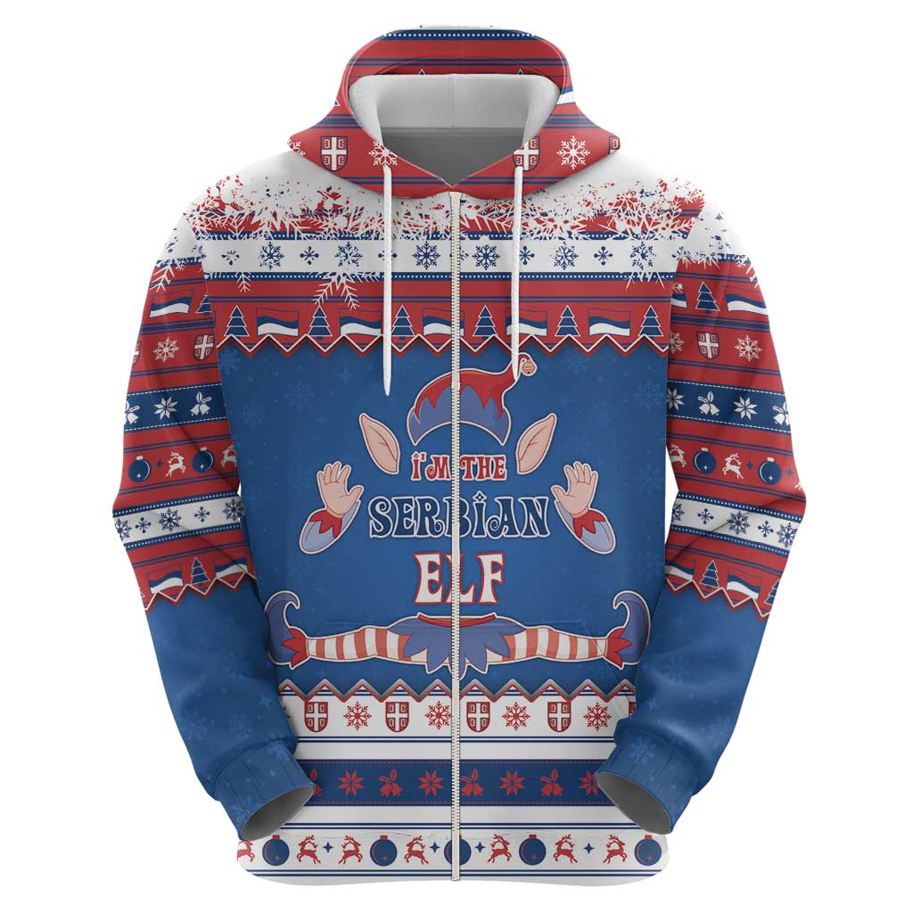 Serbia Christmas Hoodie I Am The Serbian Elf - Wonder Print Shop