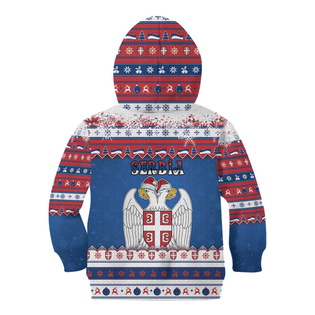 Serbia Christmas Kid Hoodie I Am The Serbian Elf - Wonder Print Shop