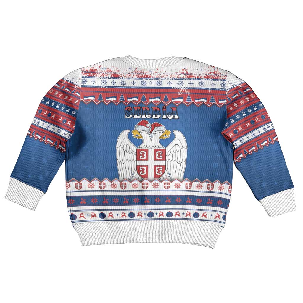 Serbia Christmas Kid Ugly Christmas Sweater I Am The Serbian Elf - Wonder Print Shop