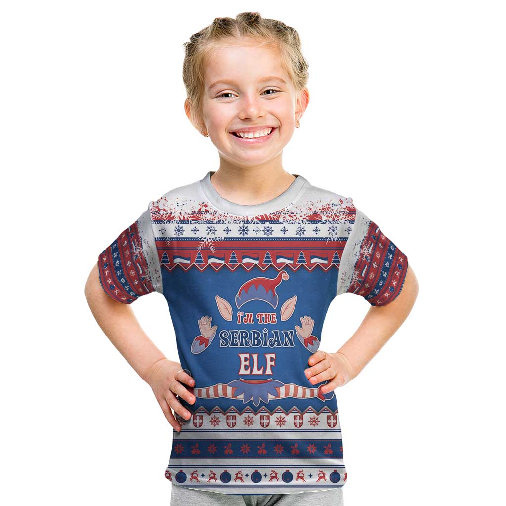 Serbia Christmas Kid T Shirt I Am The Serbian Elf - Wonder Print Shop