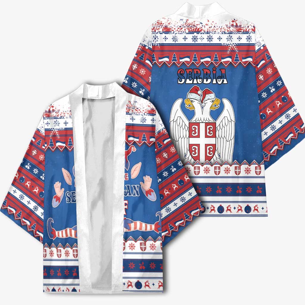 Serbia Christmas Kimono I Am The Serbian Elf - Wonder Print Shop