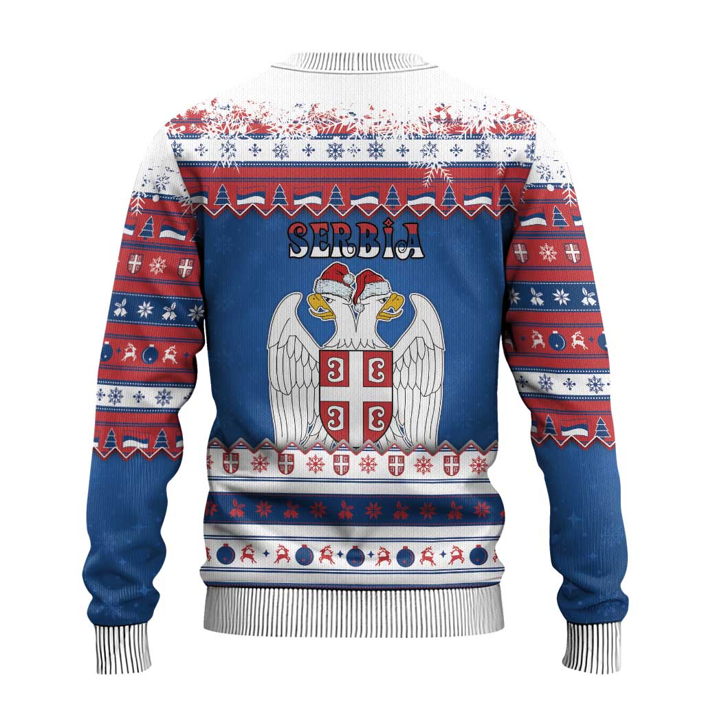 Serbia Christmas Ugly Christmas Sweater I Am The Serbian Elf - Wonder Print Shop