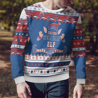 Serbia Christmas Ugly Christmas Sweater I Am The Serbian Elf - Wonder Print Shop
