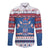 Serbia Christmas Long Sleeve Button Shirt I Am The Serbian Elf - Wonder Print Shop