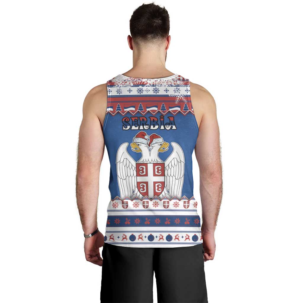 Serbia Christmas Men Tank Top I Am The Serbian Elf - Wonder Print Shop
