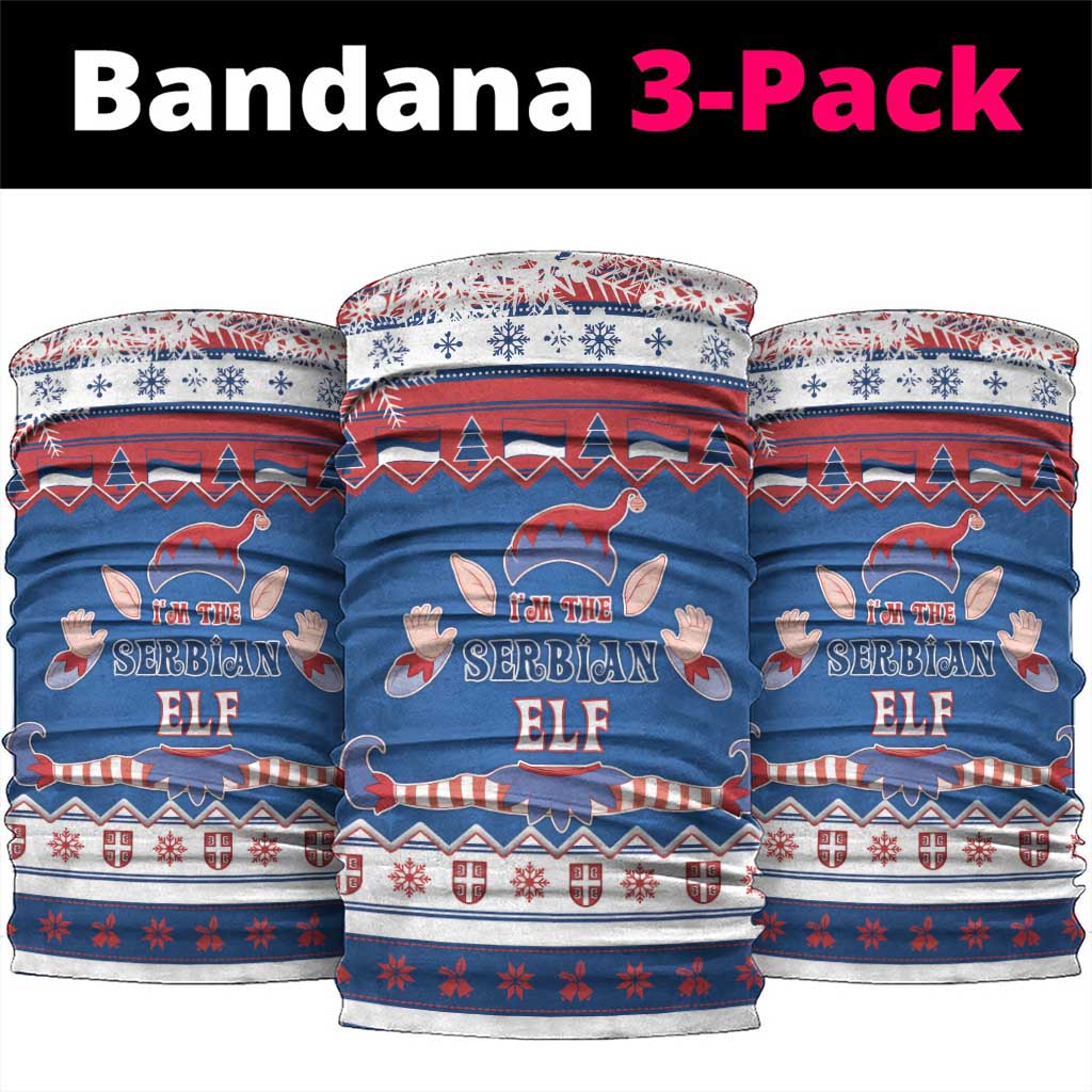 Serbia Christmas Neck Gaiter I Am The Serbian Elf - Wonder Print Shop