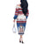 Serbia Christmas Off The Shoulder Long Sleeve Dress I Am The Serbian Elf - Wonder Print Shop