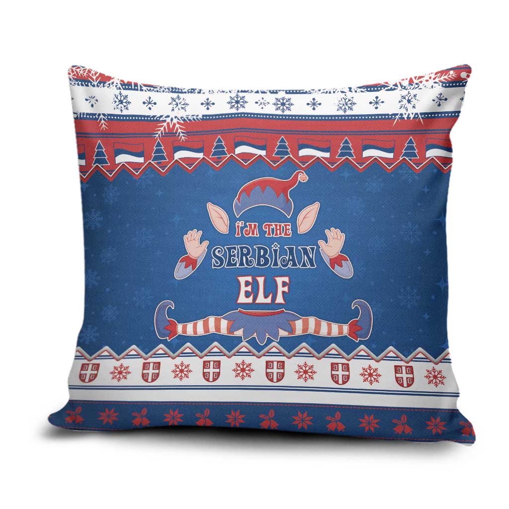 Serbia Christmas Pillow Cover I Am The Serbian Elf - Wonder Print Shop